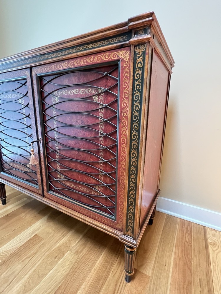 Theodore Alexander Leather Wrapped Chest Buffet