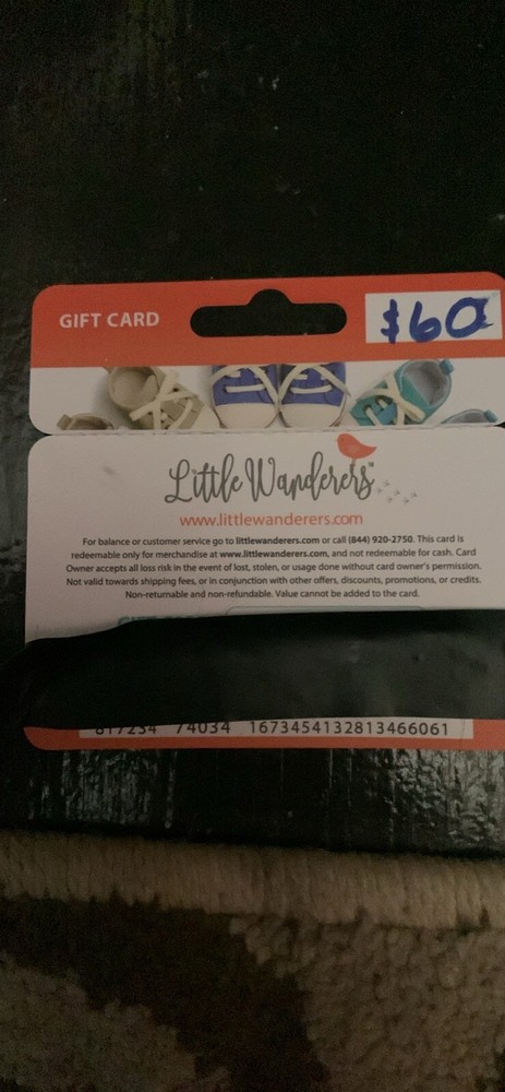 $60 Little Wanderers Gift Card