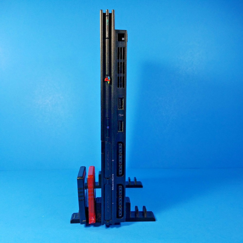 Vertical Stand with Memory Card Holder PS2 Slim Console 3D Printed PlayStation 2