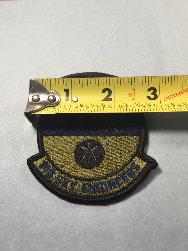 USAF 341 CES Big Sky Engineers Subdued sew-on Patch