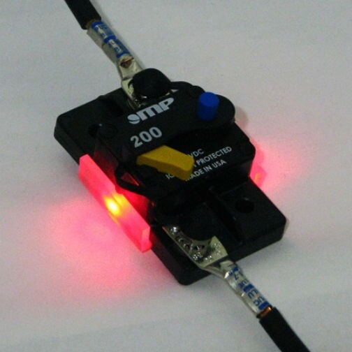 TripID High Amp Circuit Breaker Trip Indicator - LED Glows Red When Tripped