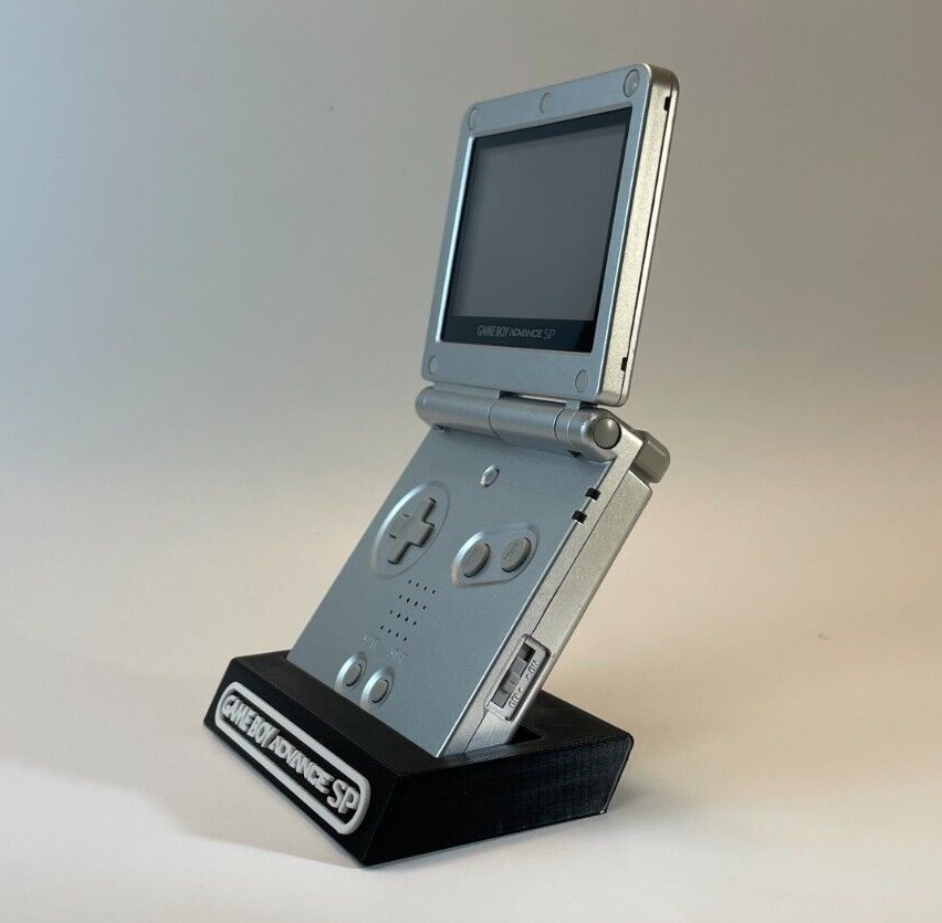 Game Boy Advance SP & 1 Game Case Display/Stand -DISPLAY ONLY (Customize Colors)