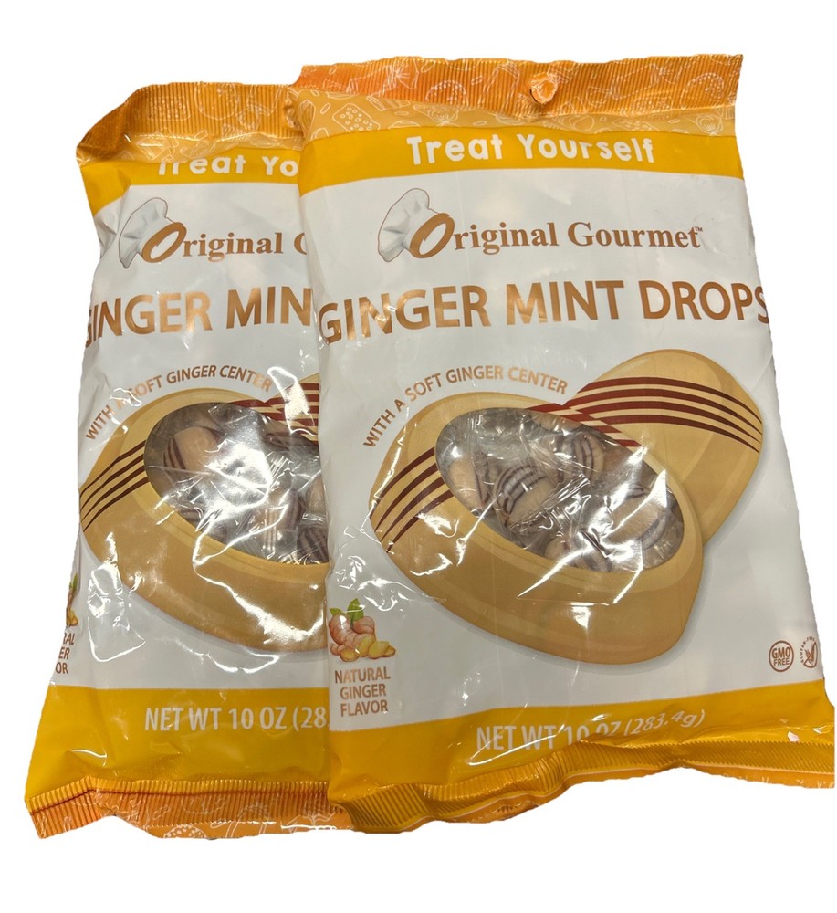 Original Gourmet Ginger Mint Drops 2 Pack/ Exp 2027