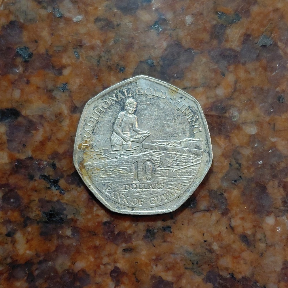 1996 GUYANA 10 DOLLARS COIN - #B8155