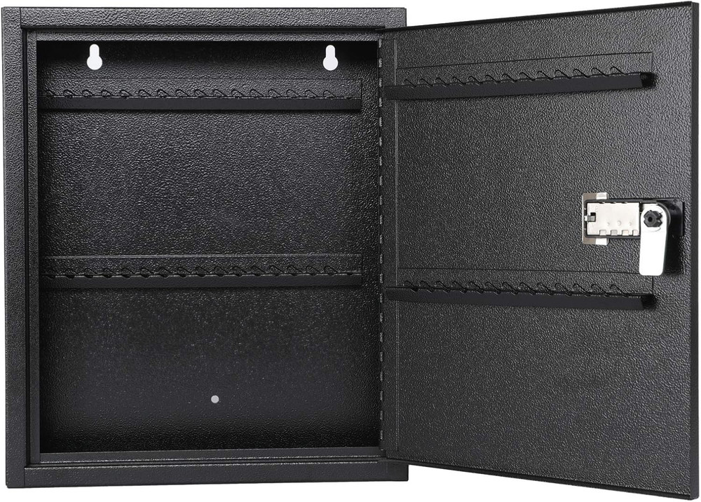 Locking Key Cabinet, 60 Key Storage Lock Box with Code, Key Box Wall Mount with