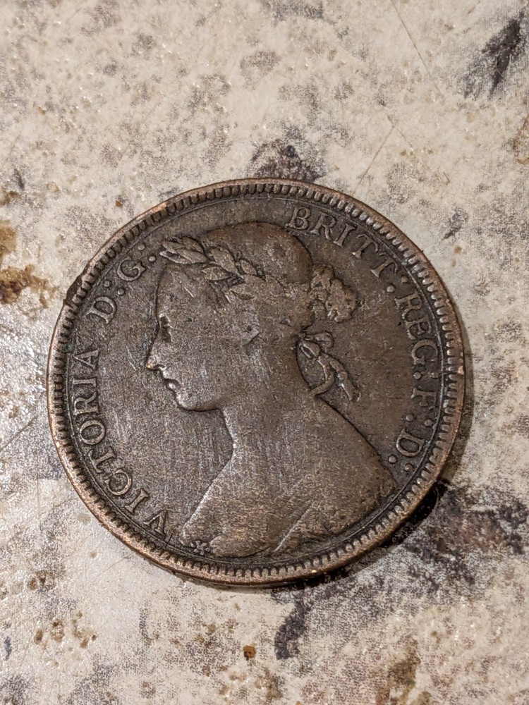 GREAT BRITAIN 1886 HALF-PENNY KM754