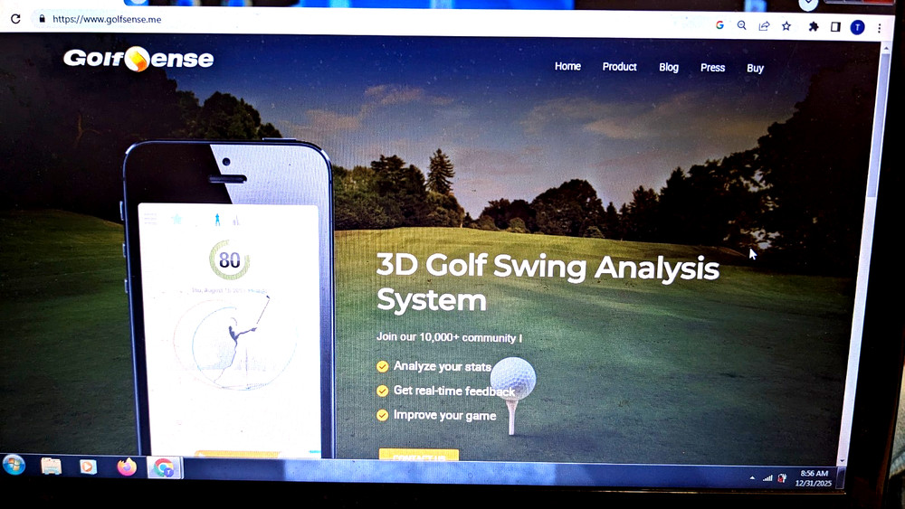 Golf Precise motion sensor correct your swing, analyzes records easy to use 3D