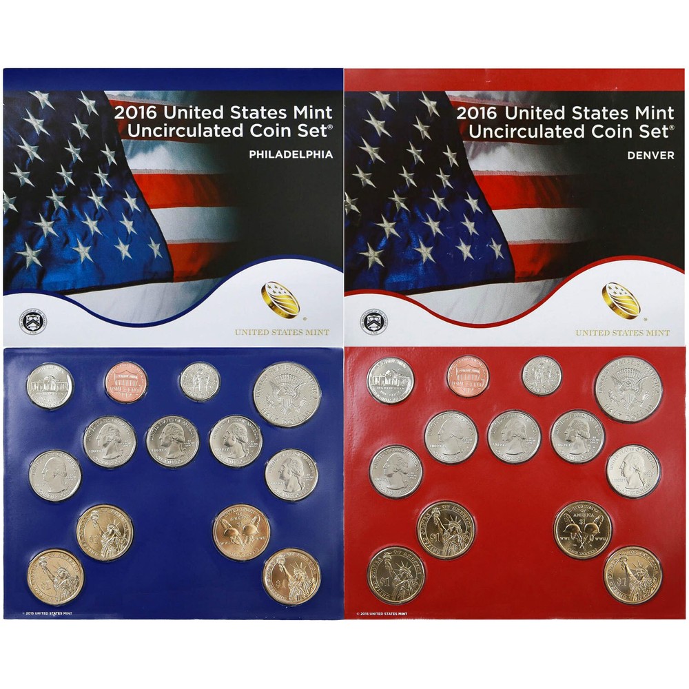 2016 Mint Set Original Plastic 26 BU Coins BU