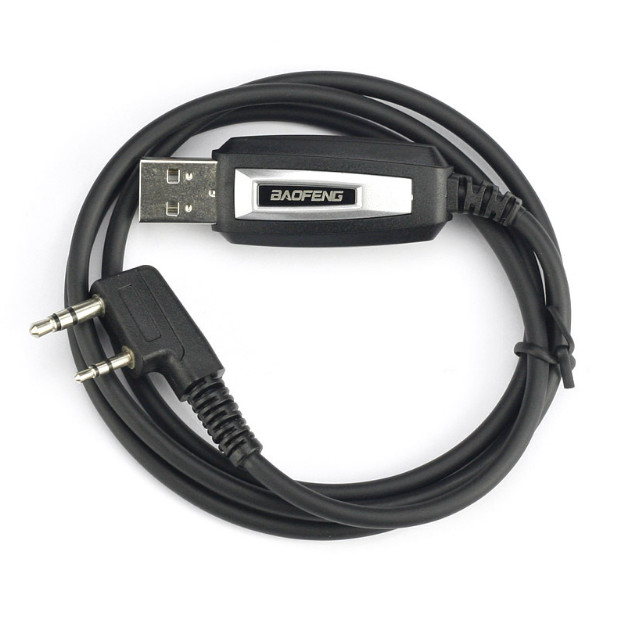 2pcs Walkie talkie programming cable K-head universal frequency writing line