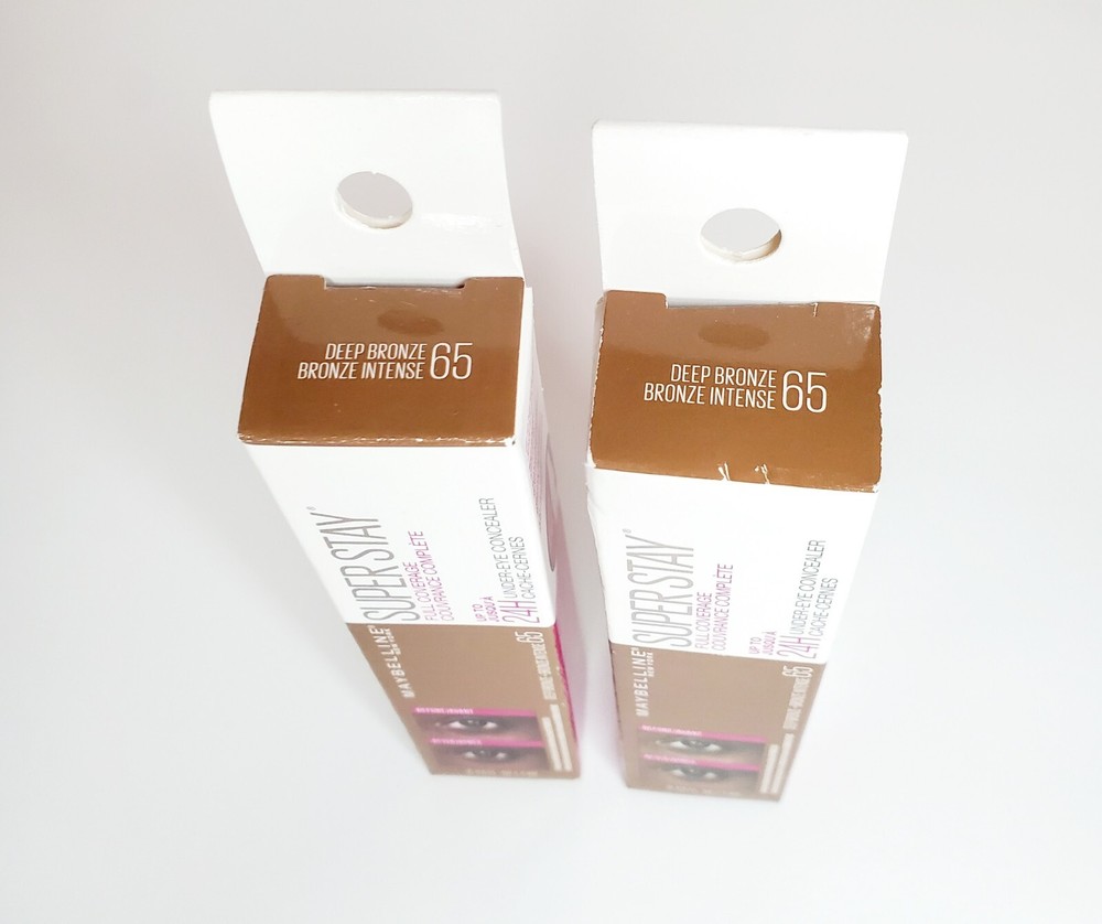 2x Maybelline Super Stay Full Coverage Under Eye Concealer~ #65 Deep Bronze