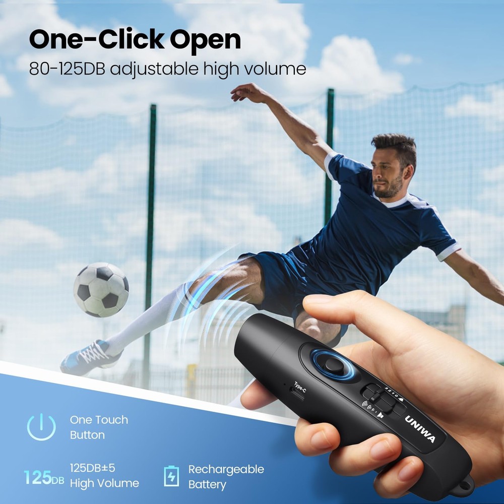Electronic Whistle with USB Charging, 3 Tone & 3 High Volume Hand Emergency W...
