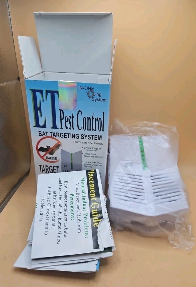 ET Pest Control (Bat targeting system) Open Box With Booklets