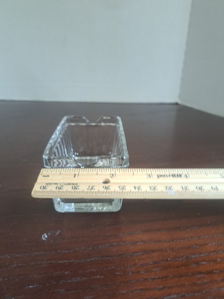 Anchor Hocking Ribbed Glass Sugar Packet Holder