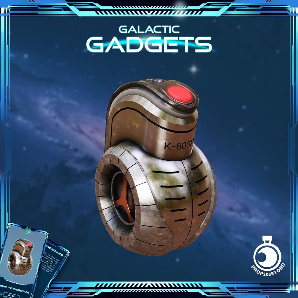 Pyro Grenade | 3d Printed | Props&Beyond - Galactic Gadgets