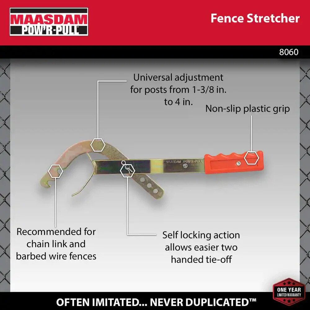 Fence and Wire Stretcher Chain Link Fence Stretcher Hand Tool