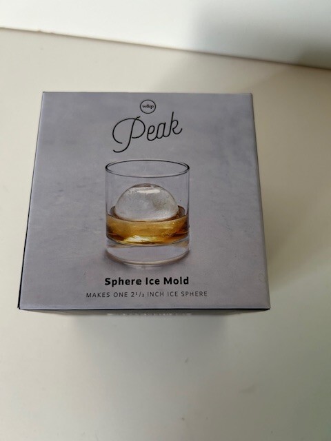 Peak Sphere Ice Mold - Makes One 2  1/2 Inch Ice Sphere (40)