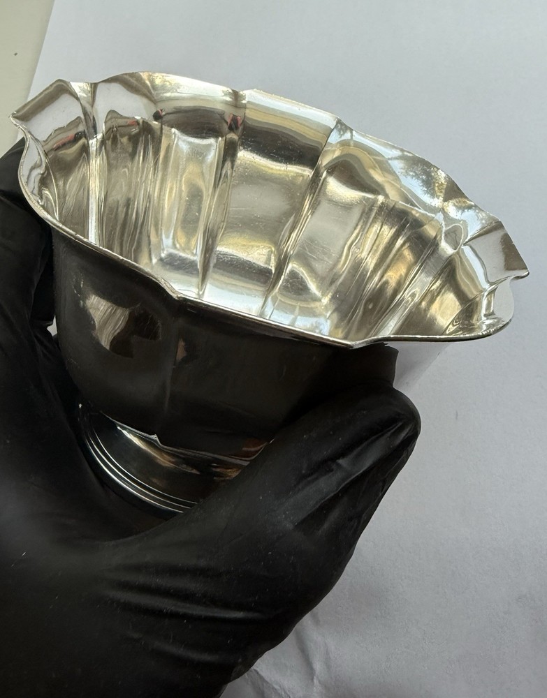 Cartier Sterling Silver Fluted Ruffle Bowl - 832