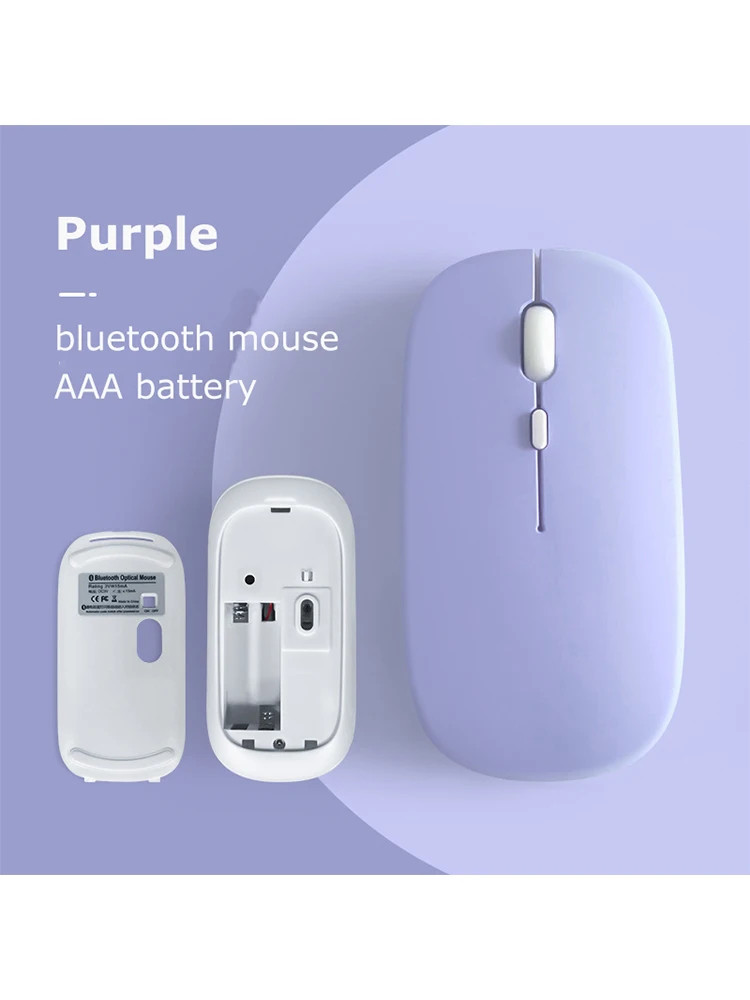 Bluetooth Mouse for iPad Air Pro 11 Tablet Phone PC Wireless Mause Silent Comput