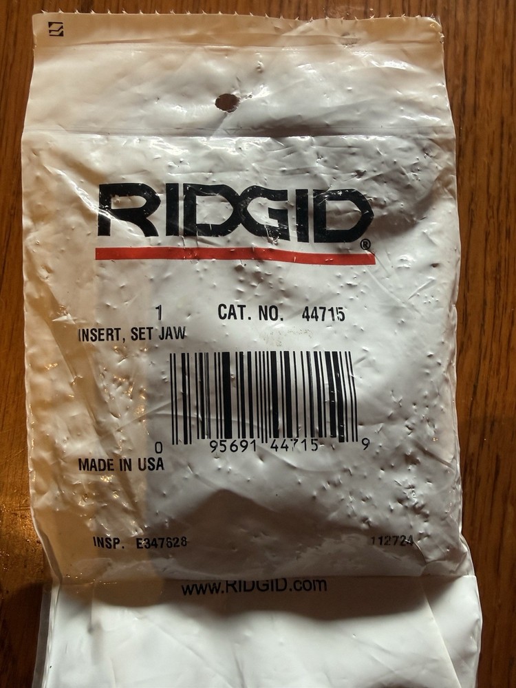 RIDGID Insert Set Jaw 44715 Cat. No. 44715 E347628