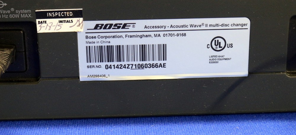 Genuine Bose Acoustic Wave ll Multi-Disc 5-CD Changer Black - Tested & Working!