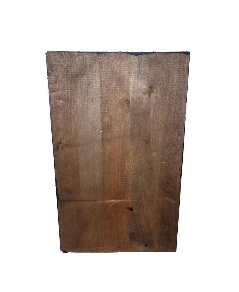 French Thick Middle Ages Gothic Carved Wood Wall Panel