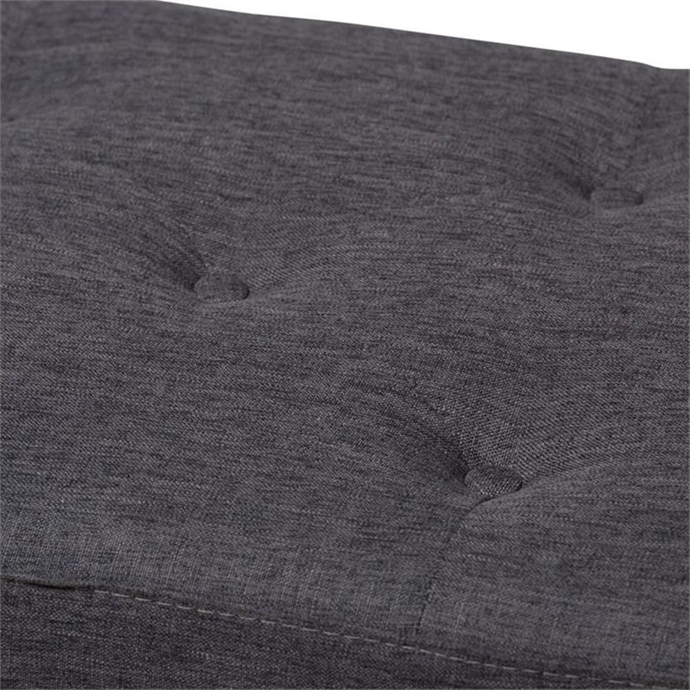Hawthorne Collection Storage Bench in Dark Gray