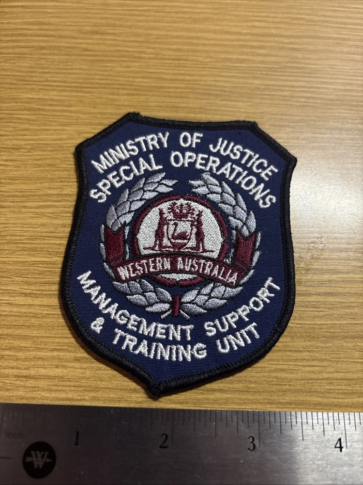 Australia Ministry Of Justice Special Operations Patch