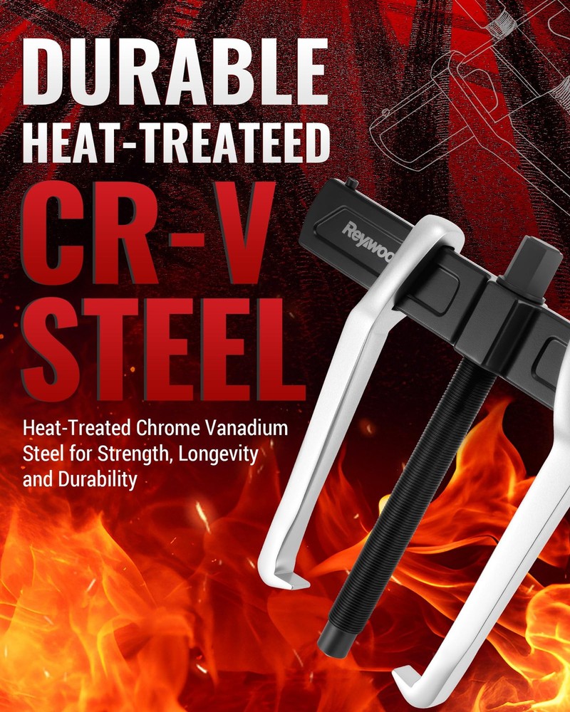 Reversible Gear Puller 2-Jaw for External 12.4" Internal 16.1"
