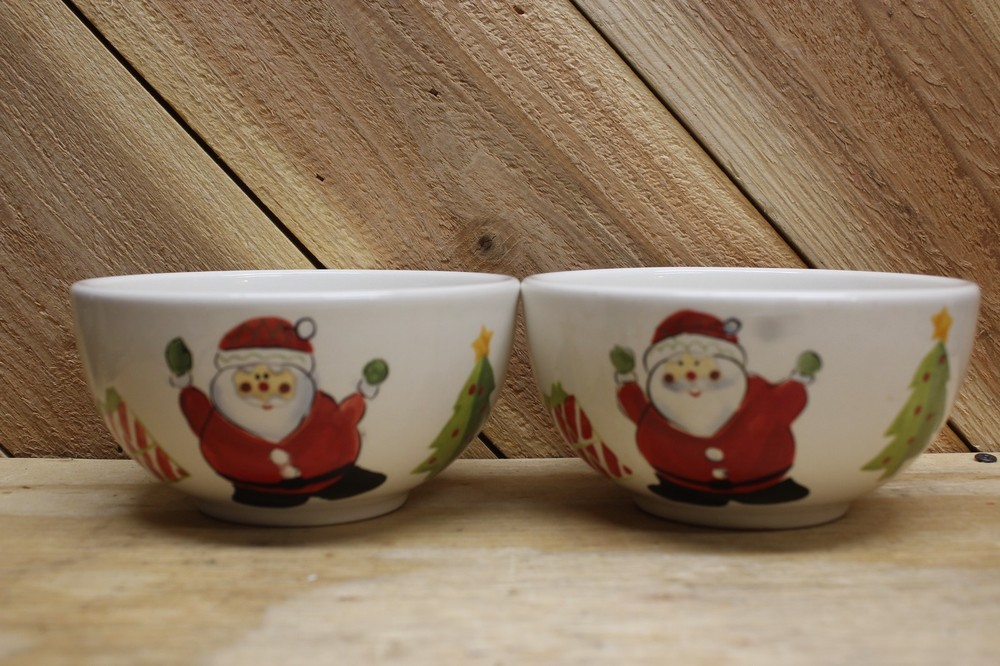 Home Target 2 Santa bowls. No chips No cracks