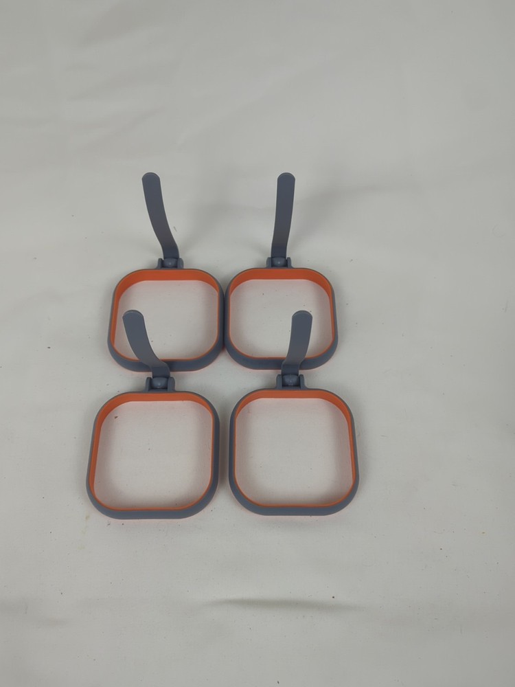 Blackstone Silicone Egg Rings Bundle 4 Set Square Griddle Breakfast Kitchen Cook