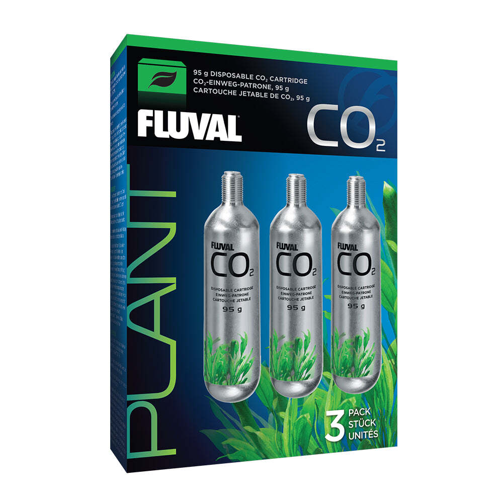 Fluval Disposable CO2 Cartridge 3.3 oz. Select Size:: 3 pack