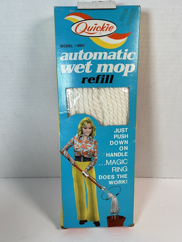 Vintage Quickie Automatic Wet Mop Refill Magic Ring Model 0931 Prop Retro