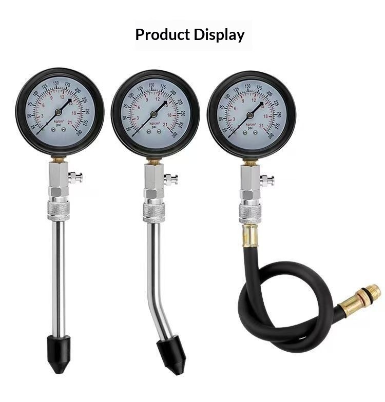 Auto ATV Car Motorcycle Engine Compression Tester Gauge Check Test Kit