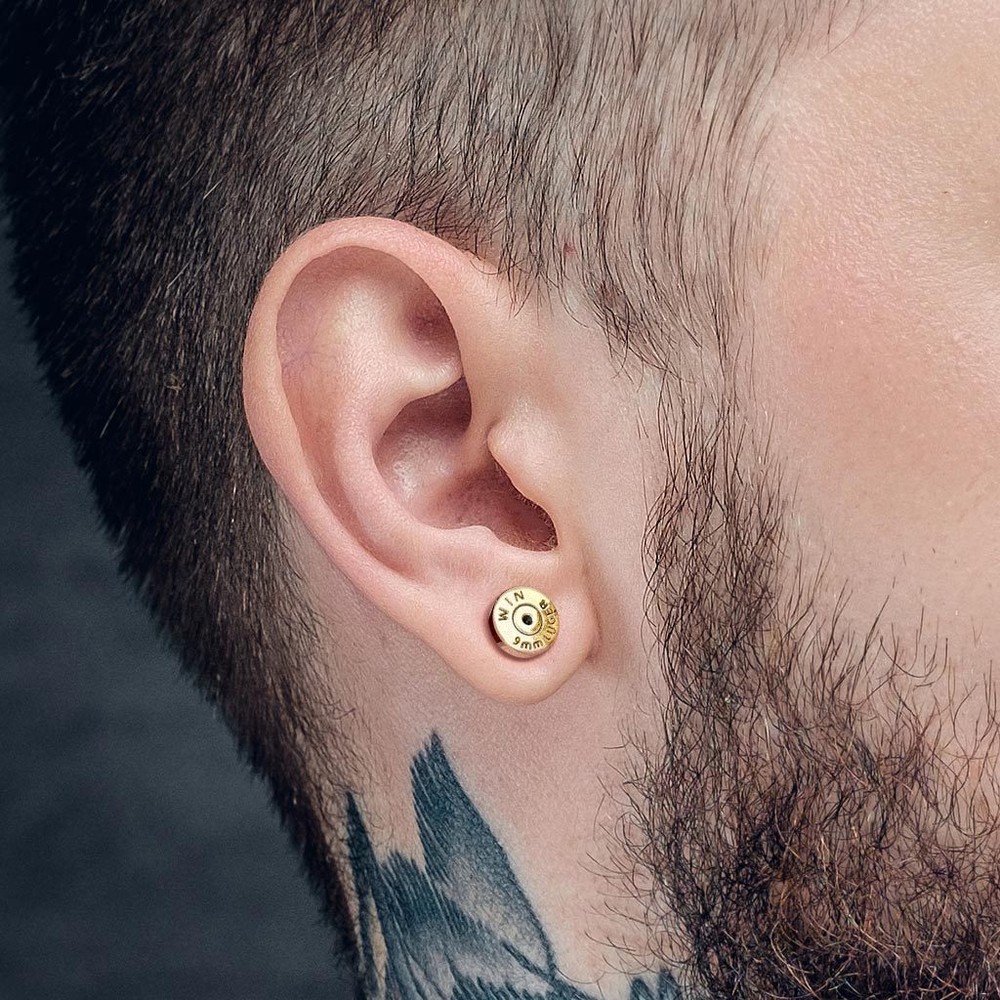 1pc Bullet Back Casing 16g Internally Threaded Labret Stud Ear Cartilage Ring