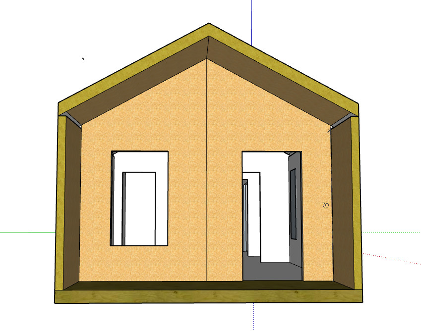 Tiny House Kit, Exterior Building Envelope Made With Structural Insulated Panels