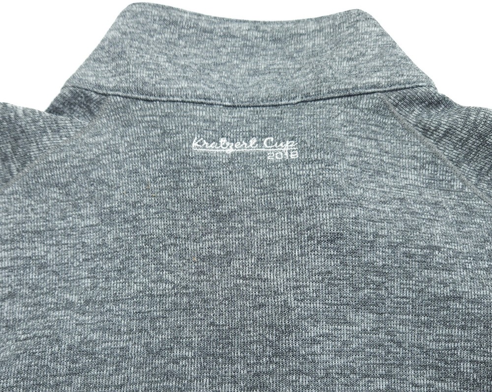 Medium Fennec Vest Mens 1/4 Zip Pullover Vest Golf Gray Polyester