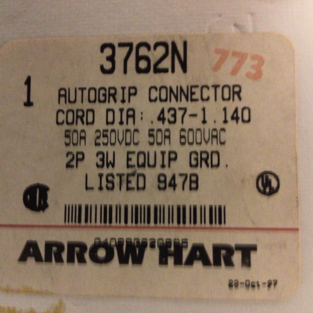 Arrow Hart Autogrip Connector 3762N