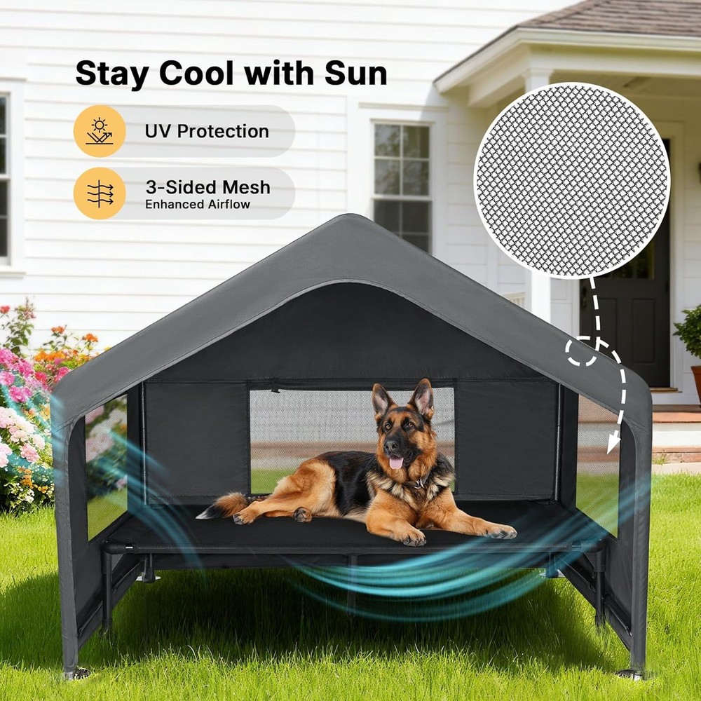 Galvanized Dog House Shelter