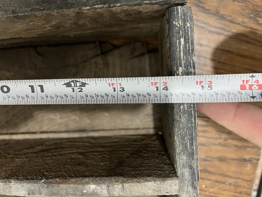 Antique Wood Primitive Tote