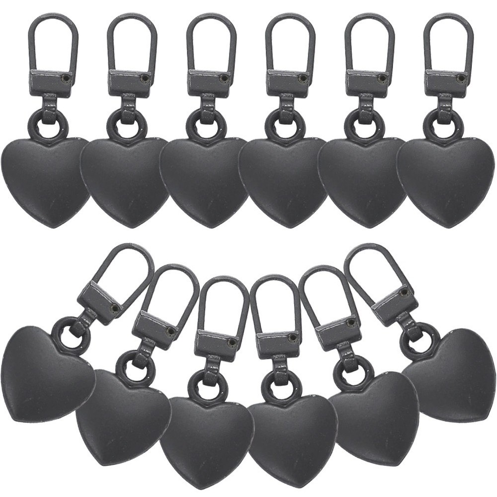 12 Pcs Reusable Zipper Tabs Accessories Slider Replacement Puller