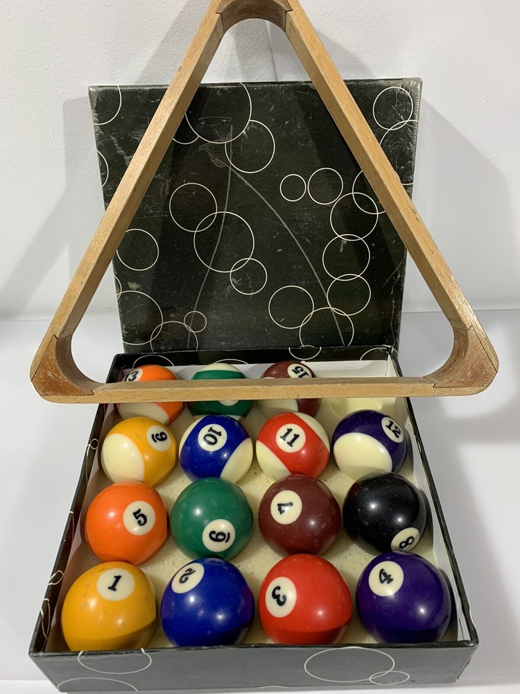 Vintage Pool Table Billiards Balls Regulation