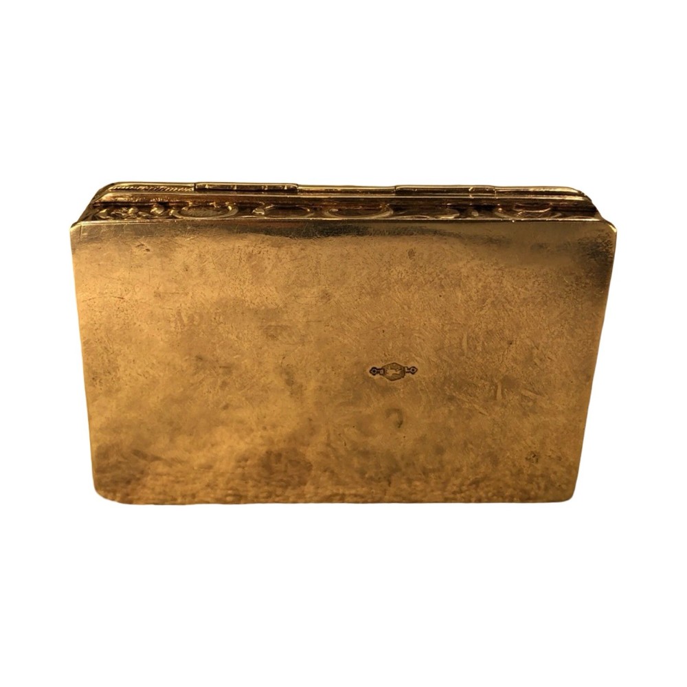 Dutch Solid Silver Table Snuff Box, 1912