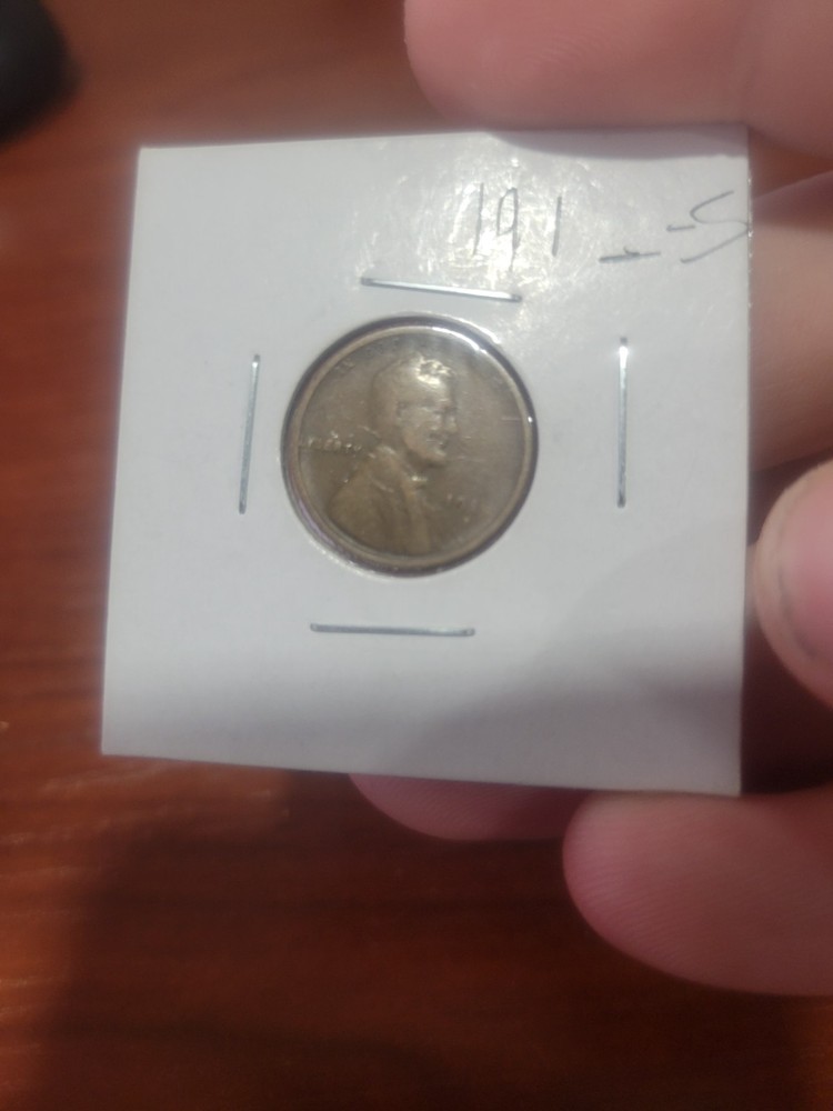 19- -S Wheat Penny Serious Grease Error