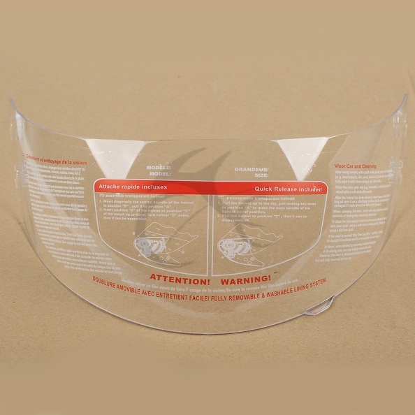 Clear Flip Up Full Face Helmet Visor Shield Anti Scratch/Fog/UV Replace