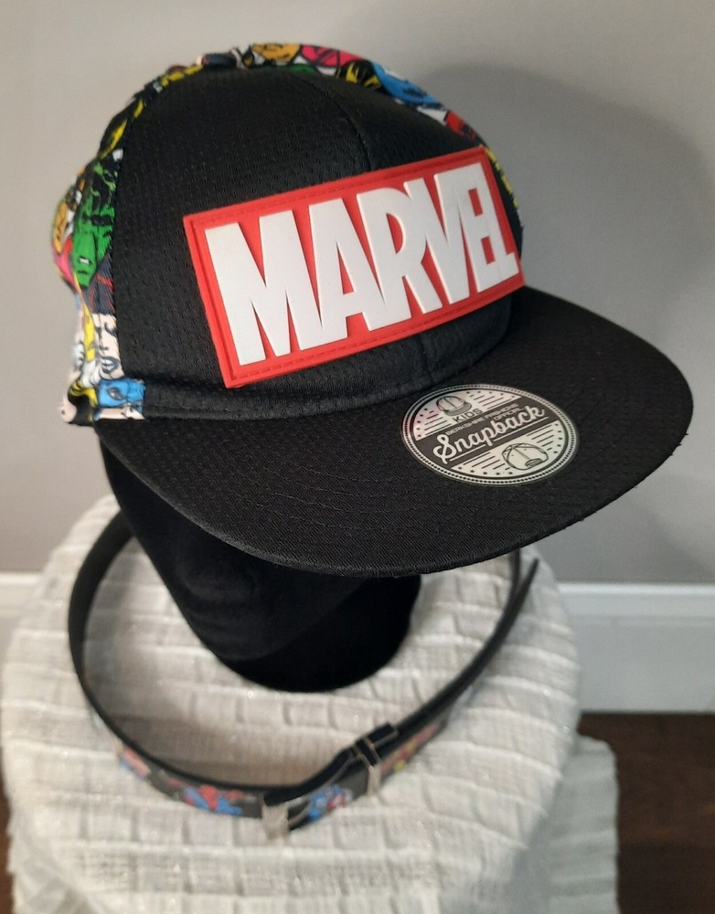 Marvel Avengers snapback hat /MARVEL Super Heroes Belt - Kids