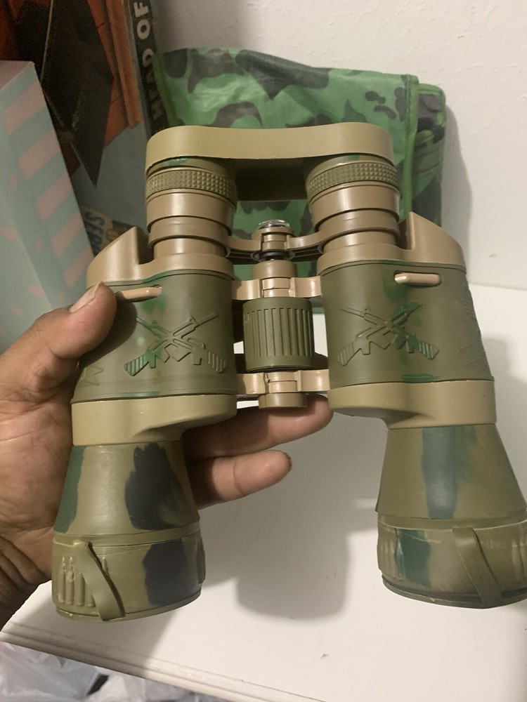 Sehfeld 20x50 Camouflage Binoculars Ruby Lens W/ Camouflage Case