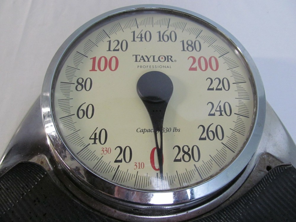 Vintage Taylor Professional Chrome Doctors Scale 330 Pound Capacity