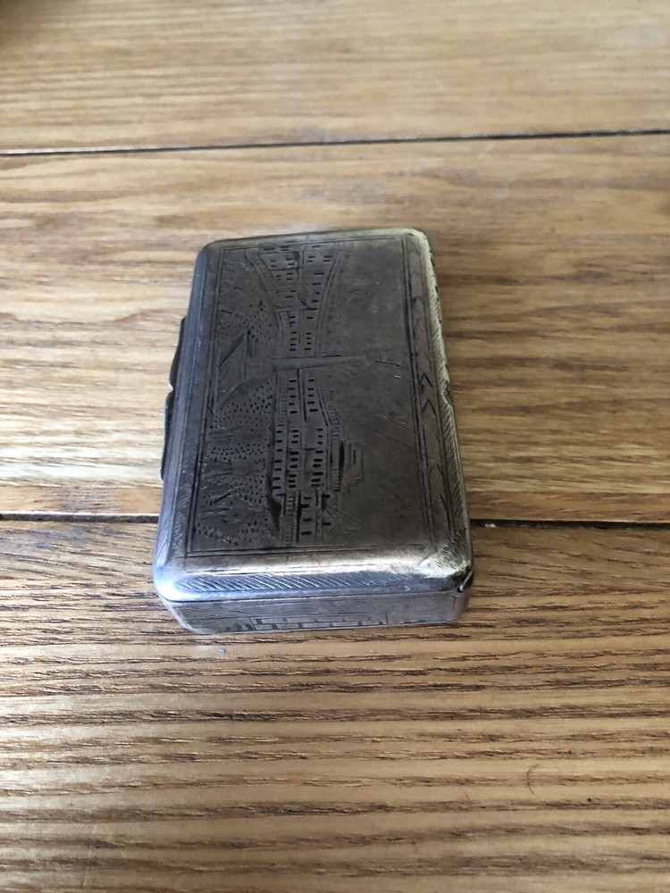 Antique Russian Silver Cigarette Case.
