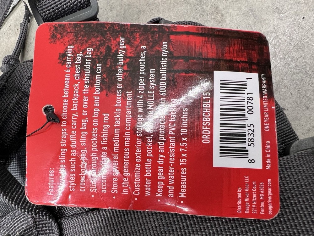 Osage River Taber Sling Bag - Blue/Gray