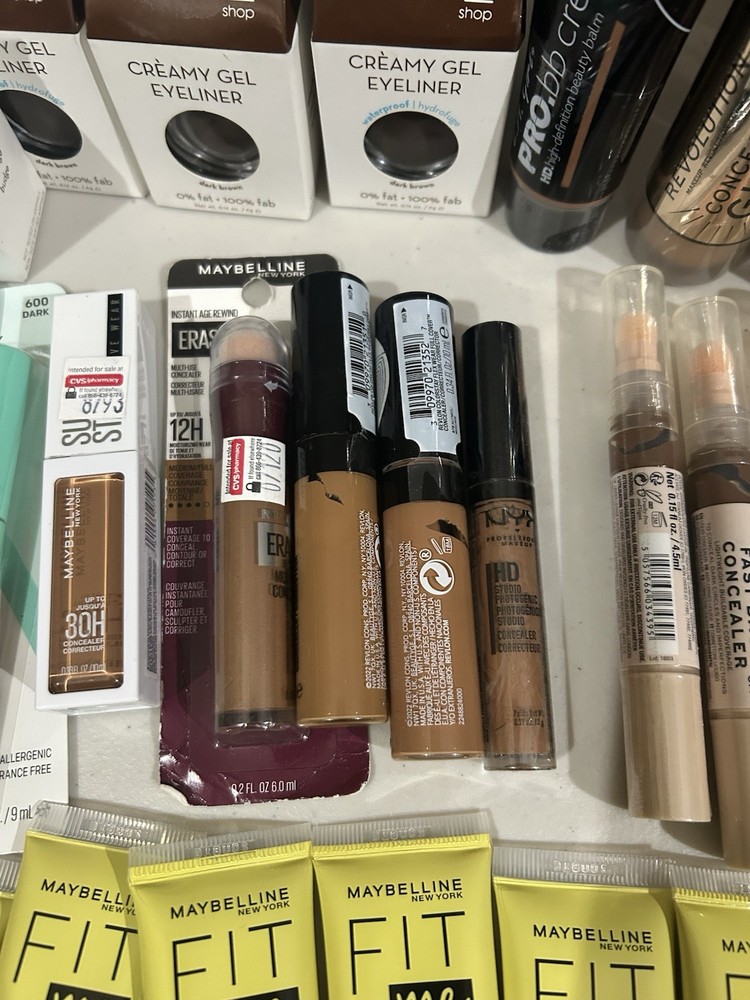 Lot of (100) Assorted Medium, Dark, Deep Makeup Products